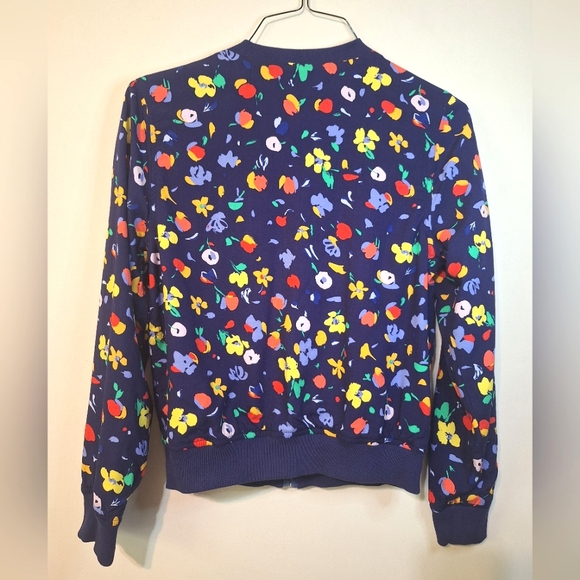 Tommy Hilfiger Girls XL reversible chambray denim navy floral bomber jacket - Picture 12 of 12